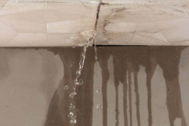 Professional Flood Damage Cleanup technician working in Fountain, MI